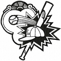 Baseball Embroidery Design 5 Baseball Embroidery Design 5